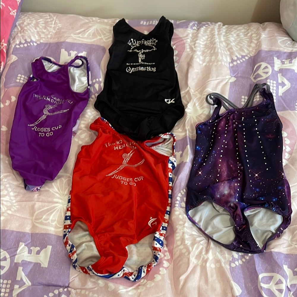 Colorful Gymnastics Leotards Set
